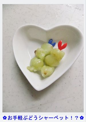 ✿お手軽ぶどうシャーベット!?✿-レシピのメイン写真