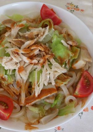 簡単！夏にピッタリ！韓国風ごまだれうどん-レシピのメイン写真
