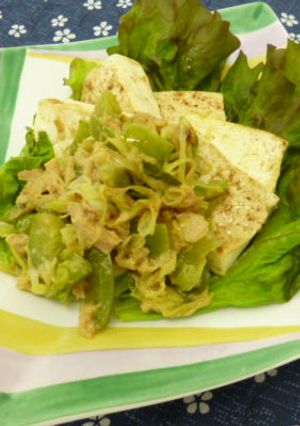 ツナのせ焼き豆腐-レシピのメイン写真