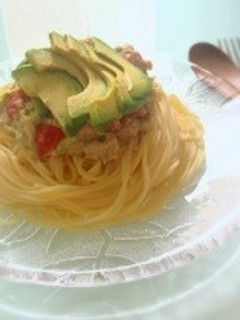 めんつゆマヨの冷製パスタ*アボカド和え-レシピのメイン写真