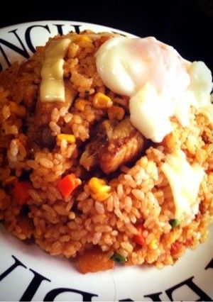 うまぁ〜残りのドライカレーでカレーピラフ-レシピのメイン写真