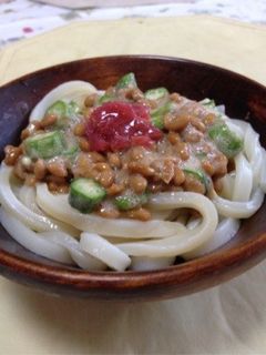 ネバネバ☆さっぱりうどん◎゚)∋ウナー-レシピのメイン写真