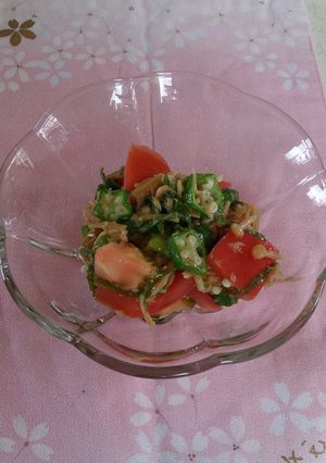 簡単さっぱり箸休め なめたけの和え物-レシピのメイン写真