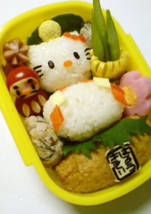 キティちゃん鏡餅弁当-レシピのメイン写真