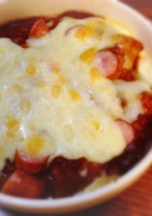 簡単、残りカレーで餅豆腐グラタン☆-レシピのメイン写真