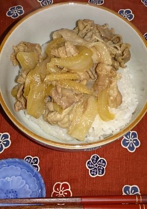 早うま　生姜たっぷり豚丼-レシピのメイン写真