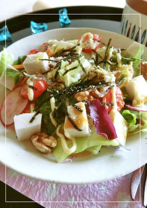 たっぷり野菜とごま豆腐のサラダ-レシピのメイン写真