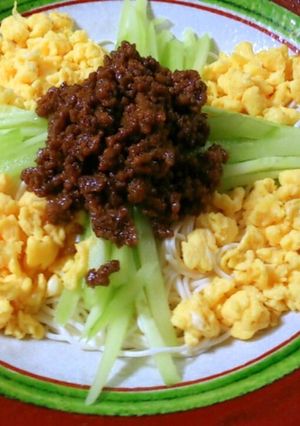私のジャージャー麺風そうめん-レシピのメイン写真