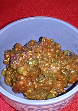 ご飯が進む　青唐辛子と大葉の辛味噌-レシピのメイン写真