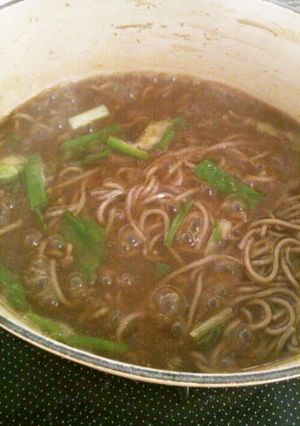 食べ終わった鍋で作るカレーそば（うどん）-レシピのメイン写真