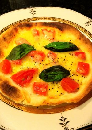 魚焼き機で！トルティーヤの薄焼きピザ-レシピのメイン写真