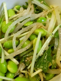 【簡単♪】枝豆と水菜のナムル風サラダ-レシピのメイン写真