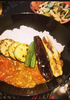 夏野菜サバ缶カレー-レシピのメイン写真