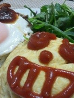 オムライス&ロコモコランチ-レシピのメイン写真