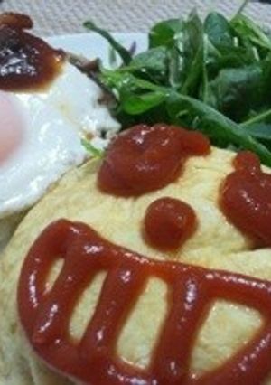 オムライス＆ロコモコランチ-レシピのメイン写真