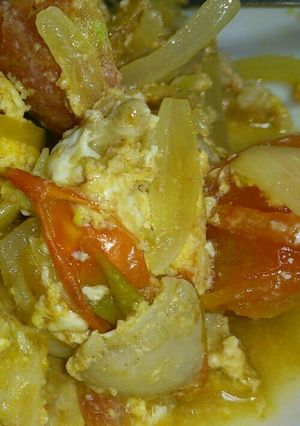 トマトと豚肉の中華風卵炒め-レシピのメイン写真
