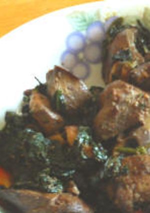 にんにくレバれんそう-レシピのメイン写真