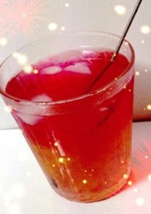 ジュレのお酒でサンセットカクテル-レシピのメイン写真