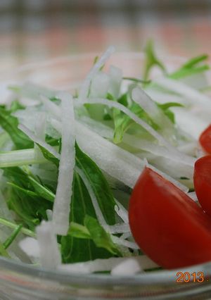 大根と水菜のサラダ-レシピのメイン写真