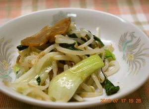 もやしと青梗菜と搾菜の炒め物-レシピのメイン写真