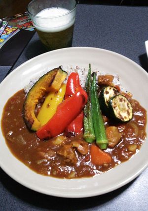 夏野菜でカラフルカレー-レシピのメイン写真