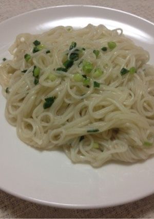 簡単！ねぎだけシンプル油そうめん-レシピのメイン写真