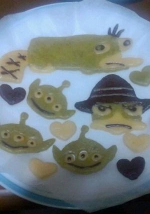 ペリー&リトルグリーンメンのクッキー-レシピのメイン写真