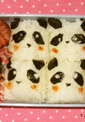 キャラ弁♪ミニパンダちゃん弁当-レシピのメイン写真