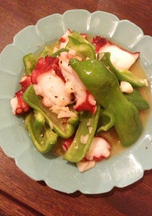 タコとピーマンガーリックバター炒め-レシピのメイン写真