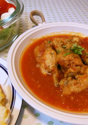 圧力鍋で手羽元のトマトパプリカ煮-レシピのメイン写真