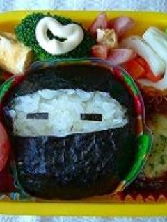 たまごっちキャラ<ござるっち>弁当(2005.11.15)-レシピのメイン写真