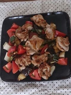 簡単☆鶏肉と夏野菜のバルサミコソースがけ-レシピのメイン写真