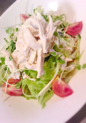 チキンサラダ素麺-レシピのメイン写真