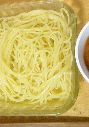 カペリーニつけ麺　トマトニンニク豆乳ダレ-レシピのメイン写真
