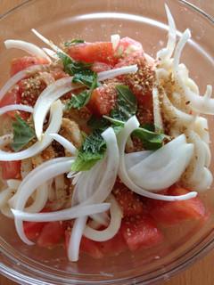 ピリ辛☆トマト胡麻うどん-レシピのメイン写真