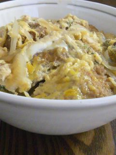 残り物のトンカツで♪大葉香る簡単カツ丼☆-レシピのメイン写真