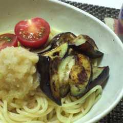 รูปของ ナスとツナの冷製おろしパスタ