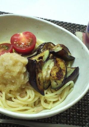 ナスとツナの冷製おろしパスタ-レシピのメイン写真