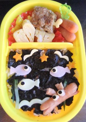 夏のデコ弁☆お魚さんのお弁当-レシピのメイン写真