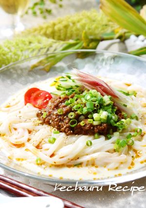 ピリ辛豆乳ごまだれで作る、冷やし坦々麺-レシピのメイン写真