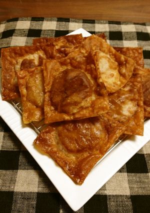ヤンコンひげ入りバーグ春巻皮サンド揚げ-レシピのメイン写真