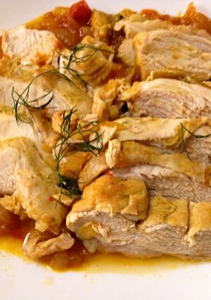 カレー風味のチキンの蒸し煮-レシピのメイン写真