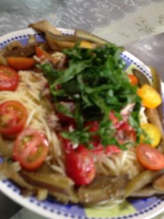 トマトとサバ水煮缶の冷製パスタ-レシピのメイン写真