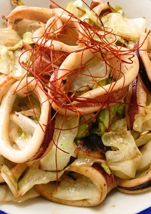 するめいかとキャベツの炒め物-レシピのメイン写真