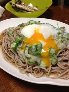 オクラとろろ蕎麦-レシピのメイン写真