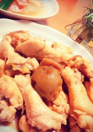 甘い梅で手羽元煮-レシピのメイン写真