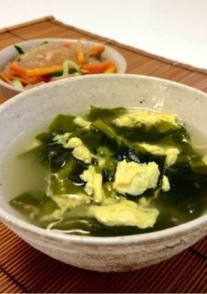 お酒でお店の味！ 絶品卵わかめスープ-レシピのメイン写真