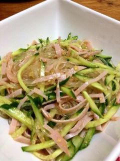 きゅうり・ハムで☆春雨サラダごま風味-レシピのメイン写真