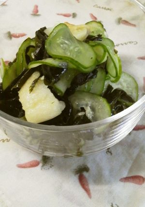 うちのきゅうりの酢の物　お麩入りなんです-レシピのメイン写真