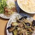 そうめんのお供に!ナス豚えのき炒め。